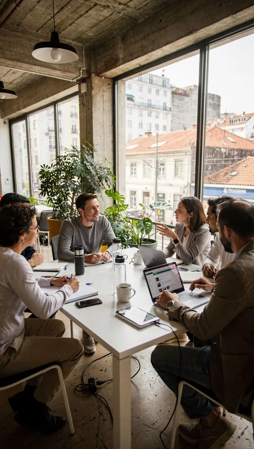 Professional team collaboration